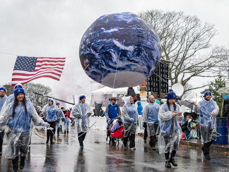 It rained on the parade, but the weather didn’t dampen spirits