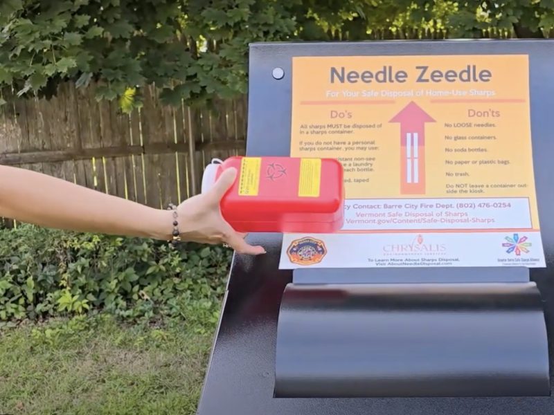 New kiosk provides a safe way to dispose of needles and medical waste